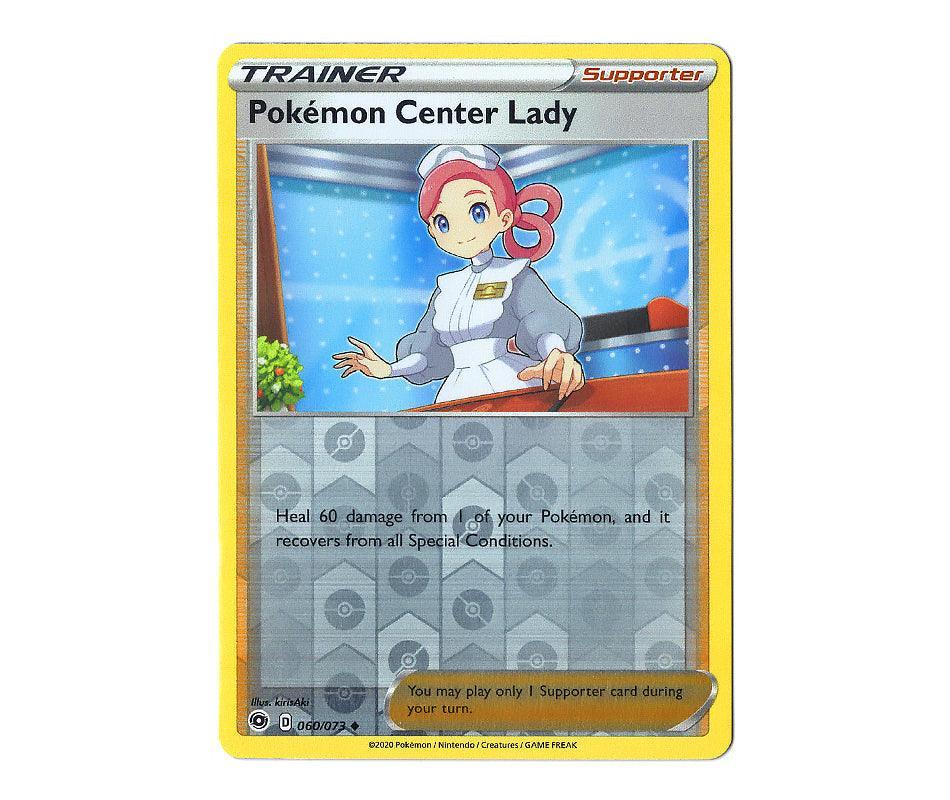 Pokemon: Pokémon Center Lady 060/073 (Reverse Holo) - Champion's Path | Romulus Games