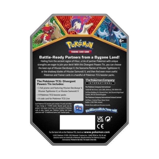 Pokemon: Divergent Powers - Tin: Hisuian Samurott V | Romulus Games