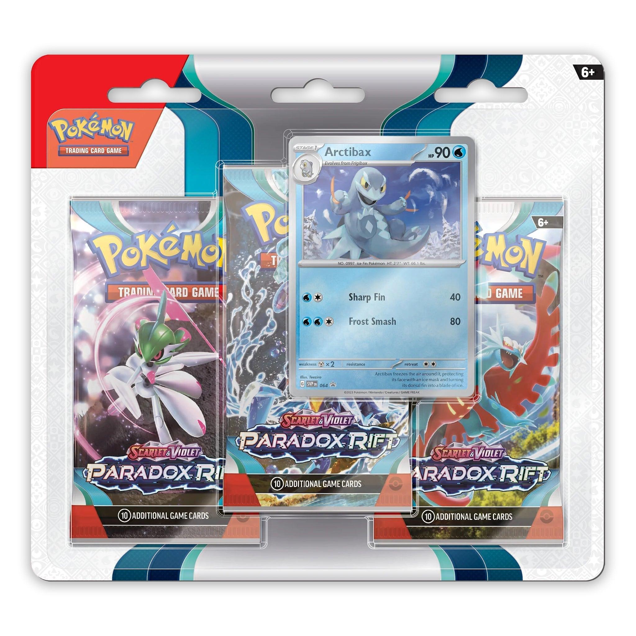 Pokemon: Scarlet & Violet Paradox Rift - 3 Pack Blister: Set of 2 | Romulus Games