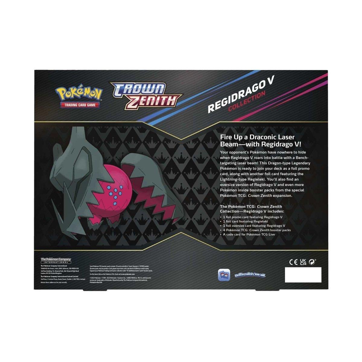 Pokemon: Sword & Shield Crown Zenith - Collection Box: Regidrago & Regieleki V (Set of 2) | Romulus Games