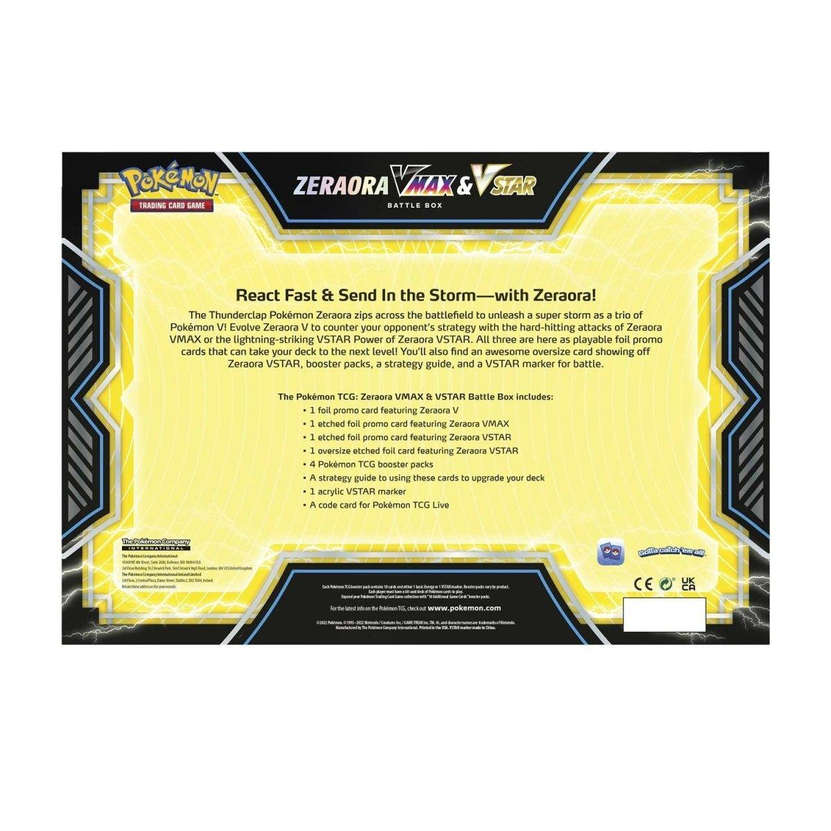 Pokemon: Zeraora VMAX & VSTAR - Battle Box | Romulus Games