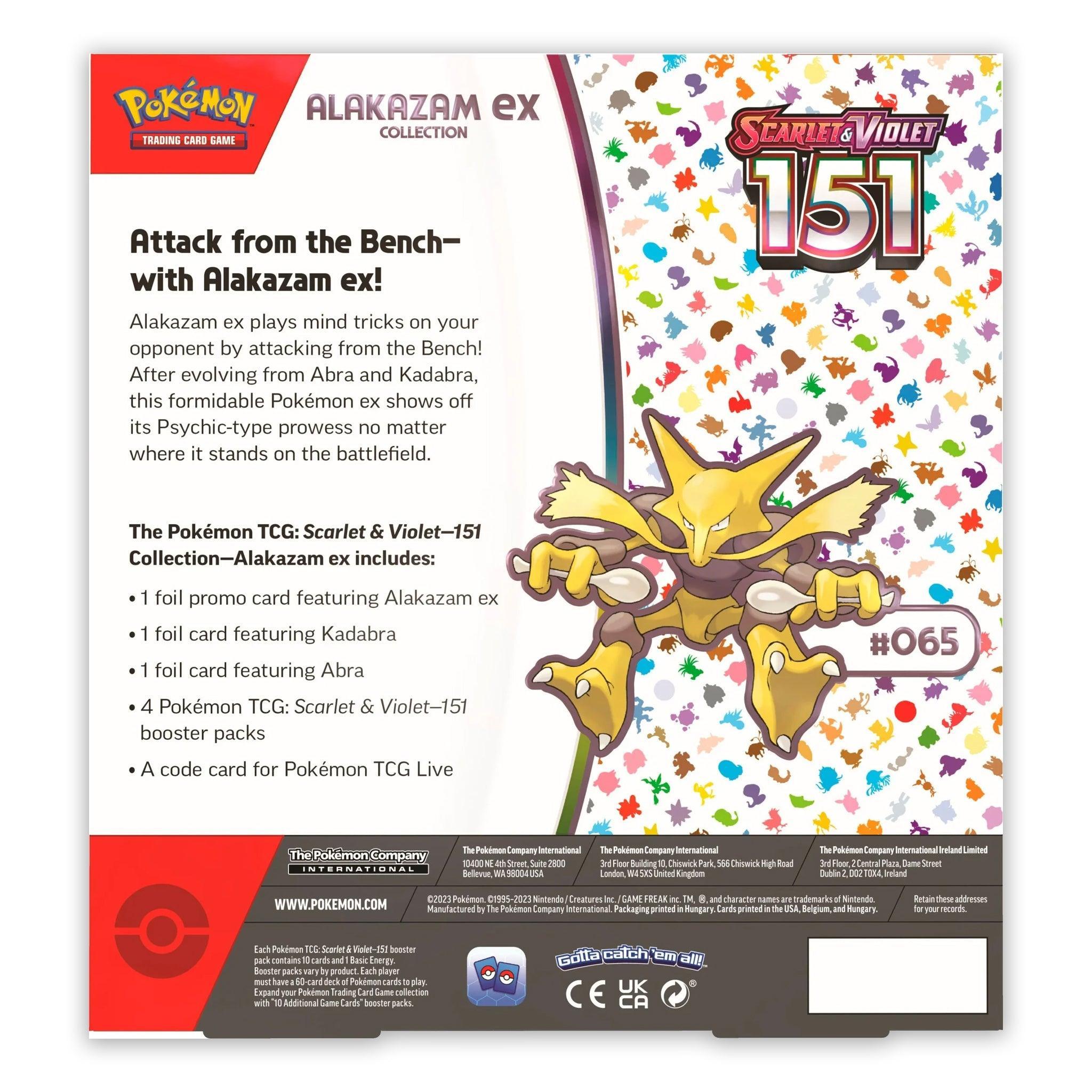 Pokemon: Scarlet & Violet 151 - Alakazam EX - Collection Box | Romulus Games