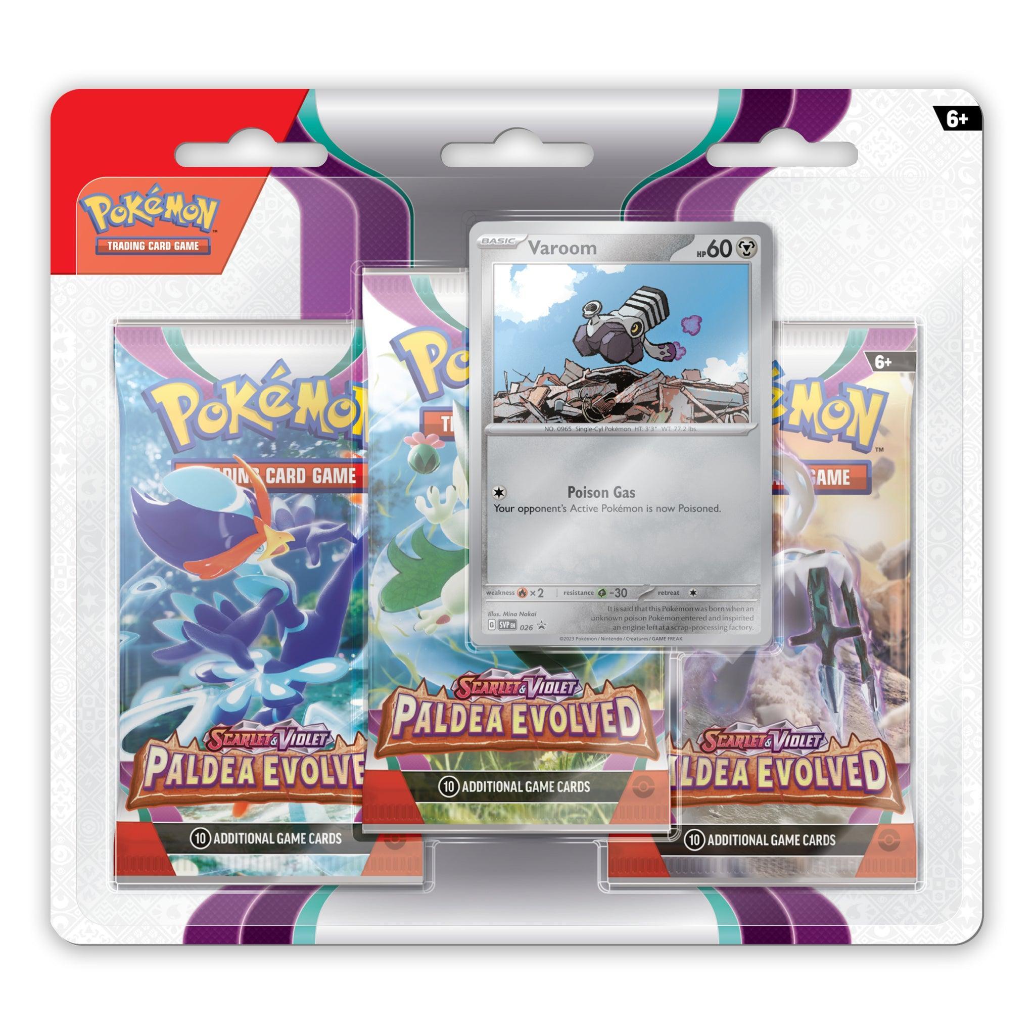 Pokemon: Scarlet & Violet Paldea Evolved - 3 Pack Blister: Set of 2 | Romulus Games