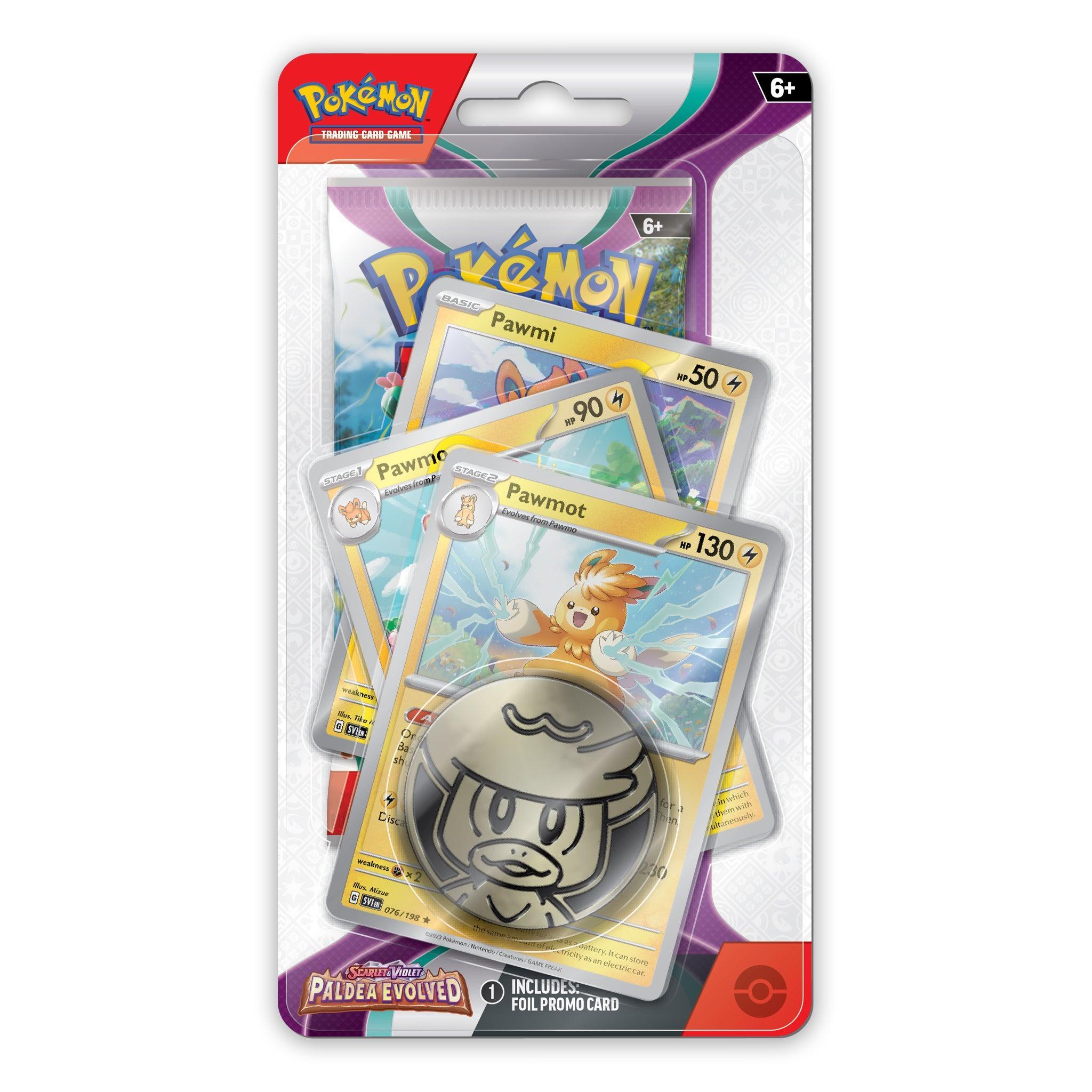 Pokemon: Scarlet & Violet Paldea Evolved - Premium Checklane Blister: Pawmot | Romulus Games
